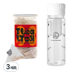 티톡티톡 쏙쏙티 호박팥차 + 챌린지 티백 보틀 500ml, 2g, 30개입, 3세트