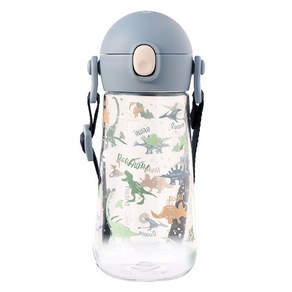 릴팡 더보틀 원터치 어깨끈 트라이탄 물통, 다이노, 470ml, 1개