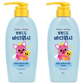 베비언스 핑크퐁 뽀뽀드득 바디워시 스윗피치향, 380ml, 2개