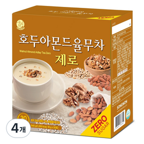 우리차 송원식품 호두아몬드 율무차 제로, 18g, 30개입, 4개