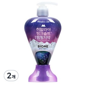 히말라야 핑크솔트 바이옴 구취전문 펌핑치약, 285g, 2개