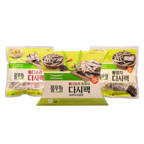 풀무원 통디포리 다시팩 180g + 통멸치 다시팩 180g 세트, 1세트