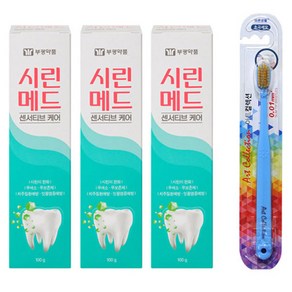 시린메드 시린이 잇몸질환예방 치약 100g x 3p + 칫솔 랜덤발송