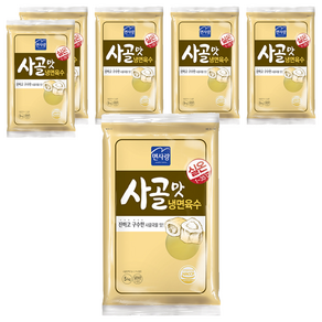 면사랑 사골맛 냉면육수, 5kg, 6개