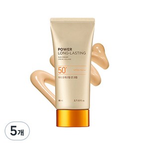 더페이스샵 파워 롱래스팅 선 크림 SPF50+ PA+++, 80ml, 5개