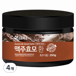 조은약초 리투아니아산 맥주효모 환, 250g, 4개