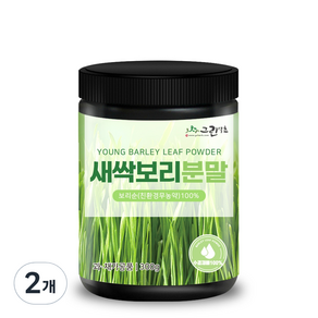 그린약초 새싹보리 분말, 300g, 2개
