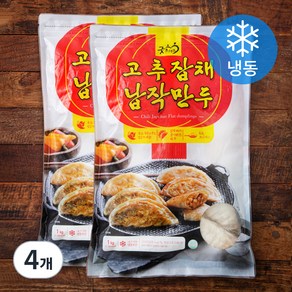 굿프랜즈 고추잡채 납작만두 (냉동), 1000g, 4개