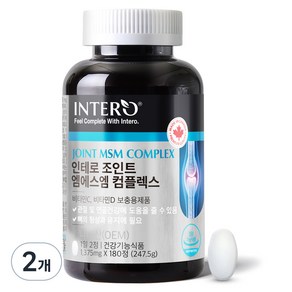 인테로 조인트 엠에스엠 컴플렉스 영양제 247.5g, 2개