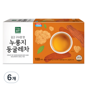 다농원 누룽지 둥굴레차, 1.5g, 100개입, 6개