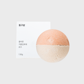 동구밭 올바른 거품입욕제 로즈, 130g, 1개