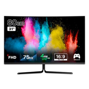 한성컴퓨터 FHD 1500R 커브드 게이밍 리얼 75 모니터, 80cm, TFG32F07V(일반)