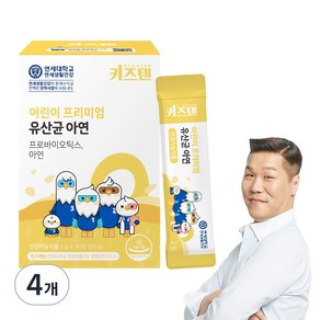 키즈텐 어린이 프리미엄 유산균 아연, 60g, 4개