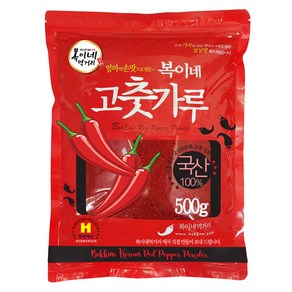 복이네먹거리 국산 고춧가루 보통맛 반찬용, 500g, 1개