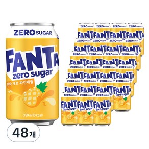 환타 제로 파인애플향, 350ml, 48개