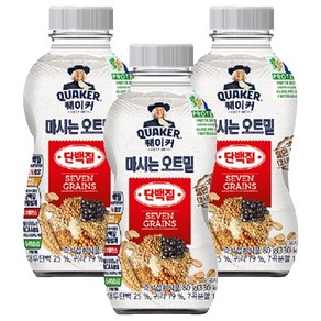 퀘이커 마시는 오트밀F 단백질2.0, 80g, 3개