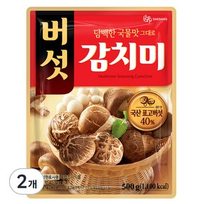 대상 버섯 감치미, 500g, 2개