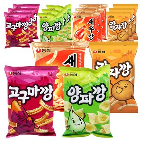 양파깡 83g 4p + 감자깡 75g 4p + 새우깡 90g 4p + 고구마깡 83g 4p, 1세트