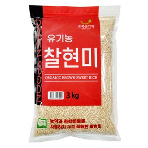 초록숟가락 유기농 찰현미, 1개, 3kg