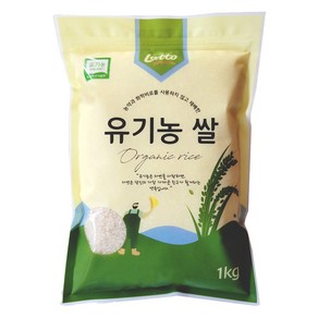 초록숟가락 유기농쌀, 상등급, 1kg, 1개