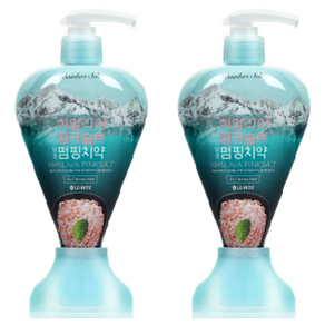 히말라야핑크솔트 담은 펌핑치약 아이스카밍민트, 285g, 2개