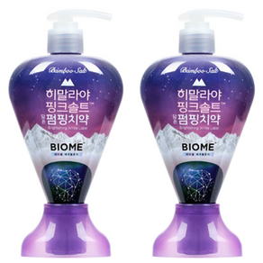 히말라야핑크솔트 담은 바이옴 구취전문 브라이트닝 펌핑치약, 285g, 2개