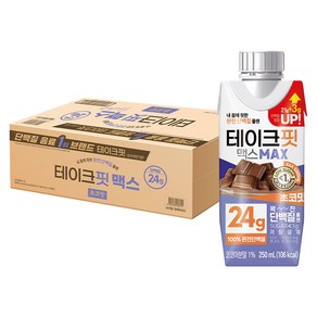 테이크핏 맥스 초코맛 드링크믹스 RTD, 250ml, 24개