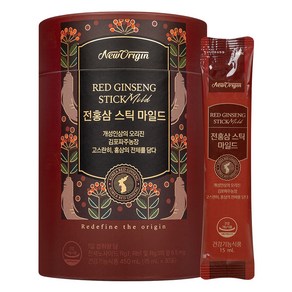 뉴오리진 유한건강생활 전홍삼스틱 마일드 30p, 450ml, 1개