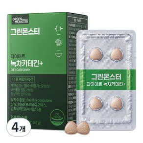 그린몬스터 다이어트 녹차카테킨+ 15.4g, 28정, 4개