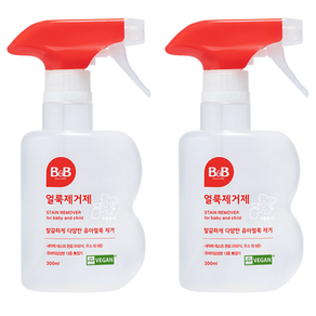 비앤비 유아용 저자극 얼룩제거제, 300ml, 2개