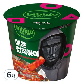 비비고 매운 컵떡볶이, 6개, 110g