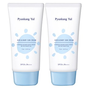 편강율 키즈 앤 베이비 촉촉 선크림 SPF50+ PA++++, 2개, 75ml