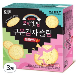 해태제과 구운감자 슬림 매콤한맛, 240g, 3개