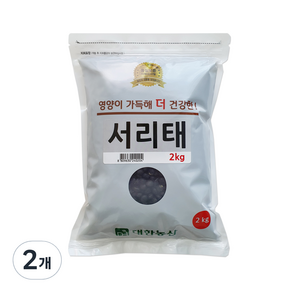 대한농산 서리태 잡곡 콩, 2kg, 2개