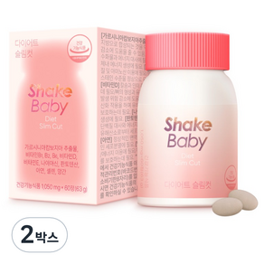 쉐이크베이비 다이어트 슬림컷, 63g, 2개, 60정