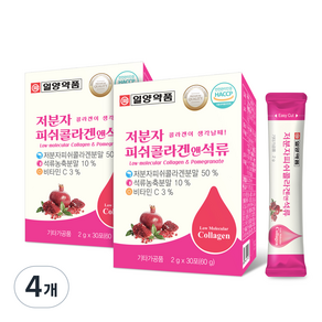 일양약품 저분자 피쉬콜라겐 앤 석류, 60g, 4개