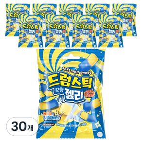 드럼스틱 모양 젤리 블루베리 바나나, 30개, 50g