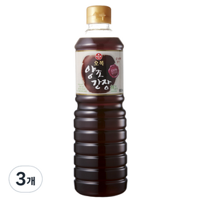 오복식품 양조간장, 900ml, 3개