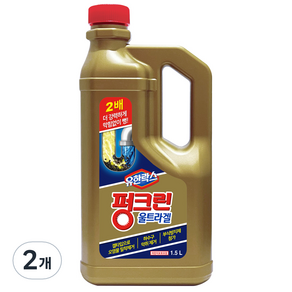 유한락스 펑크린 울트라겔, 1.5L, 2개