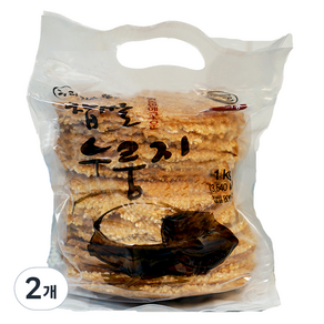 라이스웰 찹쌀누룽지, 1kg, 2개