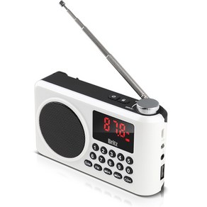 브리츠 블루투스 라디오 MP3 스피커 BZ-LV990, 화이트