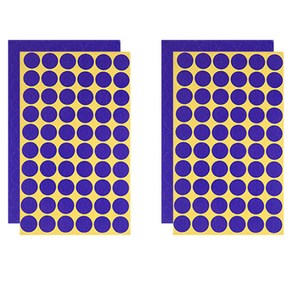 블루마토 스티커2 원 보라 70p, 2개입