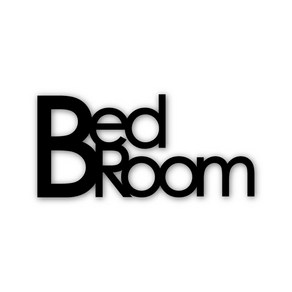 디자인신드롬 Bed Room 문패/도어사인, 블랙