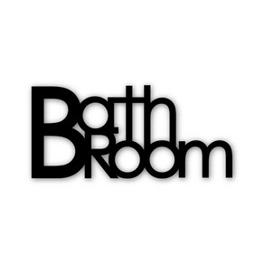 디자인신드롬 Bath room 문패/도어사인