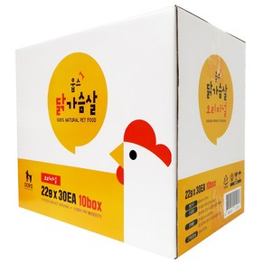 웁스 닭가슴살 오리지널 반려동물 간식, 660g, 300개