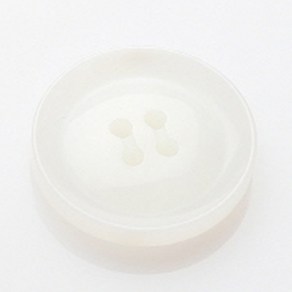 HR빅버튼 아이리스 단추 25mm, 화이트, 8개