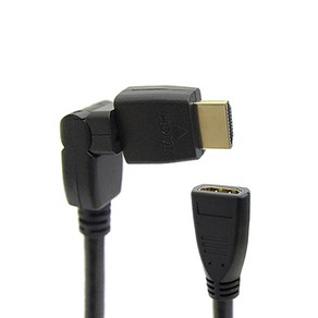 마하링크 HDMI to HDMI F-M 회정형 젠더 30cm ML-H019