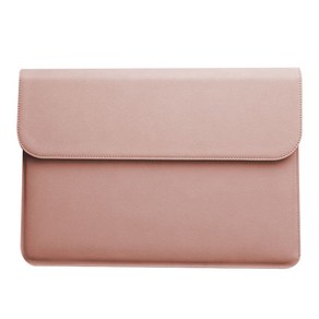 BAGnBAGs 가죽 맥북 파우치 Slim-100, 핑크, 길이 39cm x 높이 29cm x 두께 1.5cm, 1개