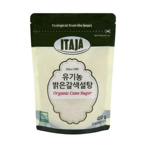 이타자 유기농 밝은갈색설탕, 400g, 1개