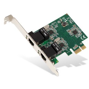 넥스트유 1G Dual Port Teaming PCI-Express Lan Card 데스크탑용